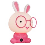 卡通眼鏡萌兔臺燈 創(chuàng)意小臺燈 護(hù)眼燈 可定制LOGO