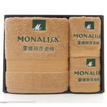 蒙娜麗莎瓷磚定制案例  毛巾套裝 商務(wù)毛巾 毛巾三件套