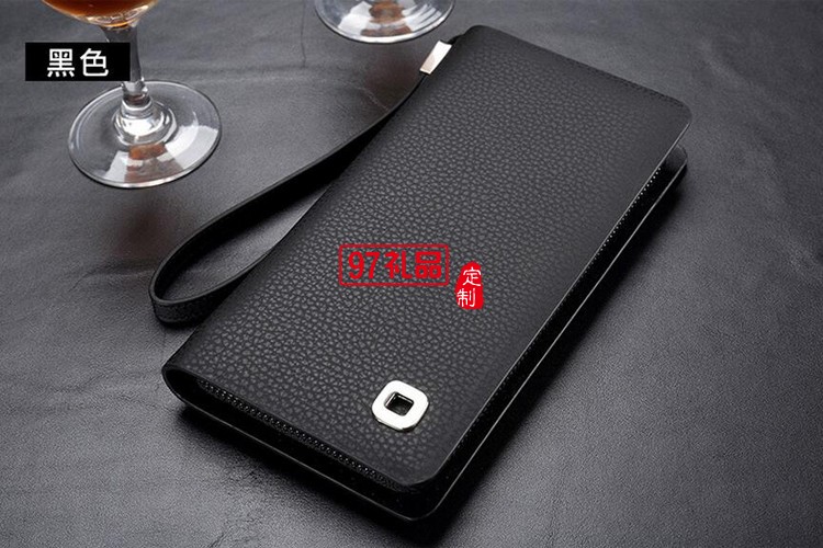 三棵樹(shù)漆定制男士商務(wù)手包 長(zhǎng)款錢包皮包