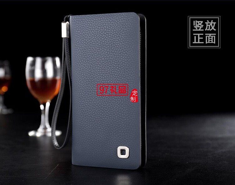 三棵樹(shù)漆定制男士商務(wù)手包 長(zhǎng)款錢包皮包