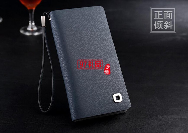 三棵樹(shù)漆定制男士商務(wù)手包 長(zhǎng)款錢包皮包