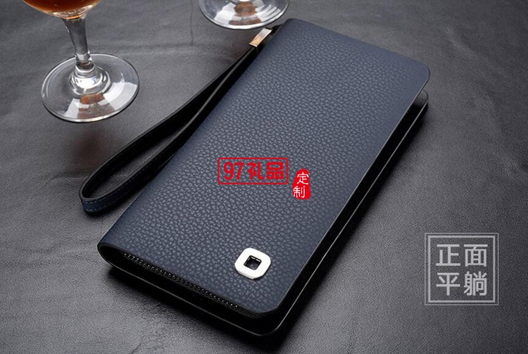 三棵樹(shù)漆定制男士商務(wù)手包 長(zhǎng)款錢包皮包