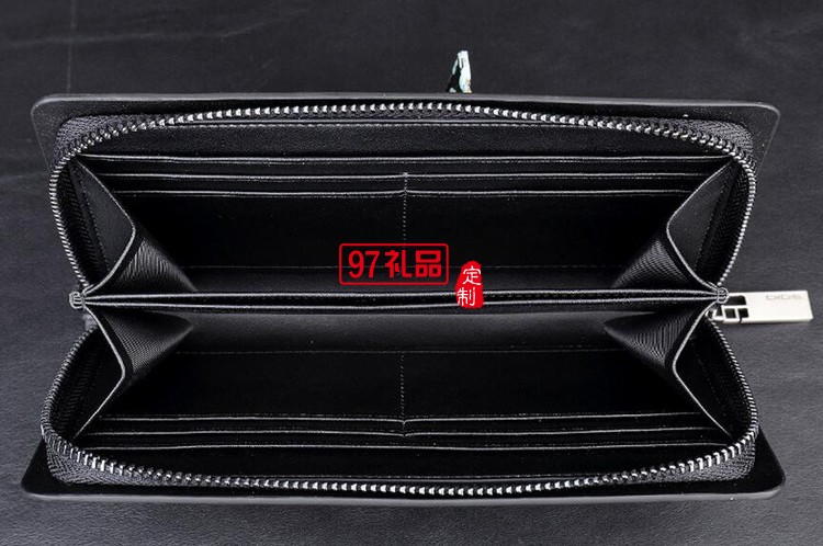 三棵樹(shù)漆定制男士商務(wù)手包 長(zhǎng)款錢包皮包