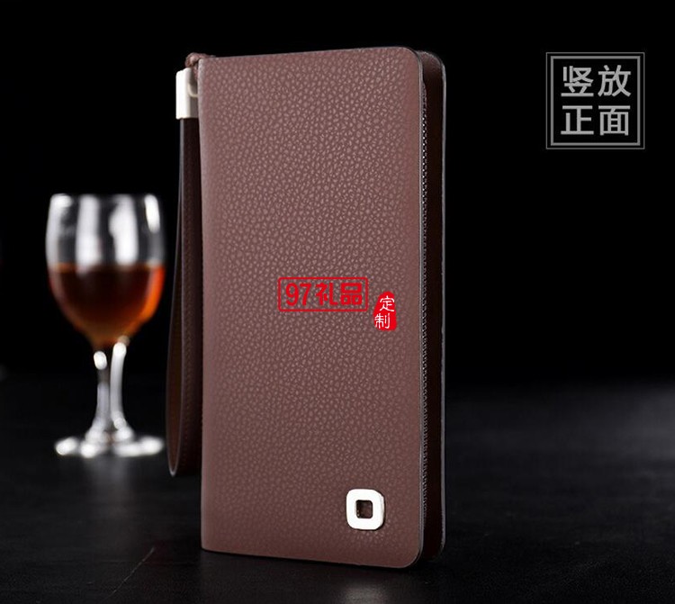 三棵樹(shù)漆定制男士商務(wù)手包 長(zhǎng)款錢包皮包