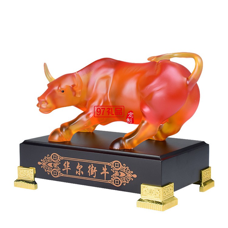 樹(shù)脂斗牛擺件