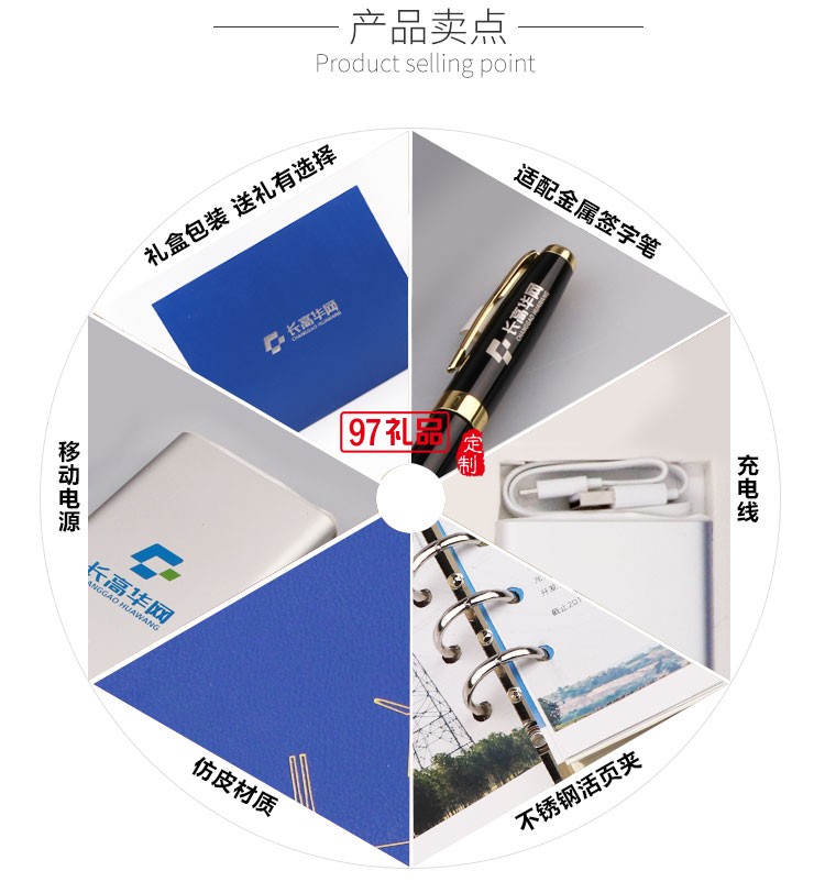 武漢長高華網(wǎng)商務套裝會議禮品定制案例