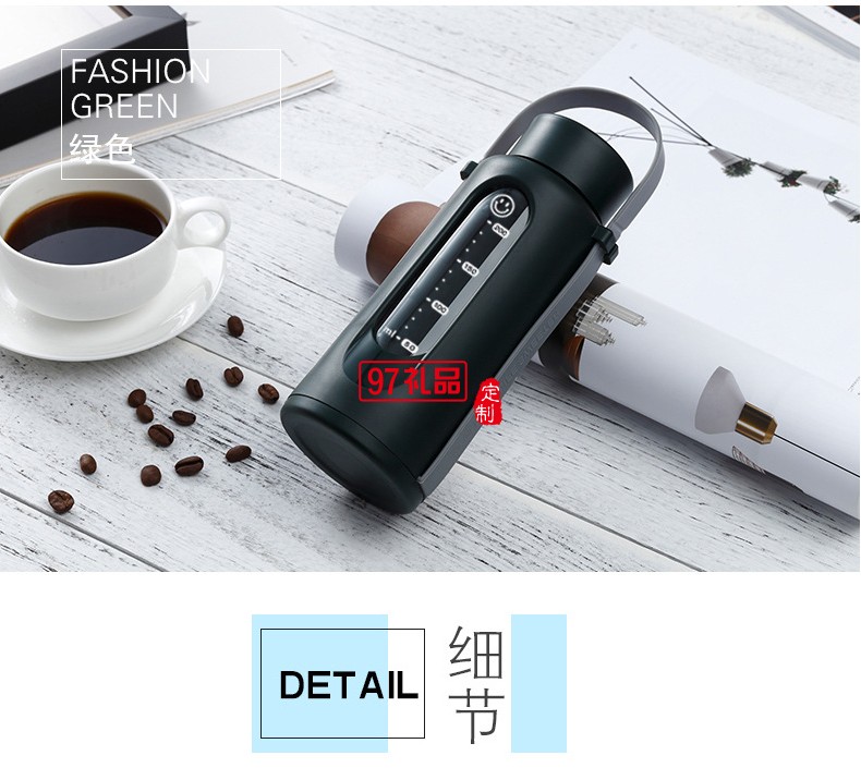  硅膠提繩簡約風(fēng)格 手提風(fēng)格玻璃杯 定制廣告杯 