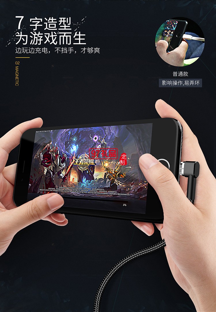 蘋果安卓Type-c三合一磁吸數(shù)據線