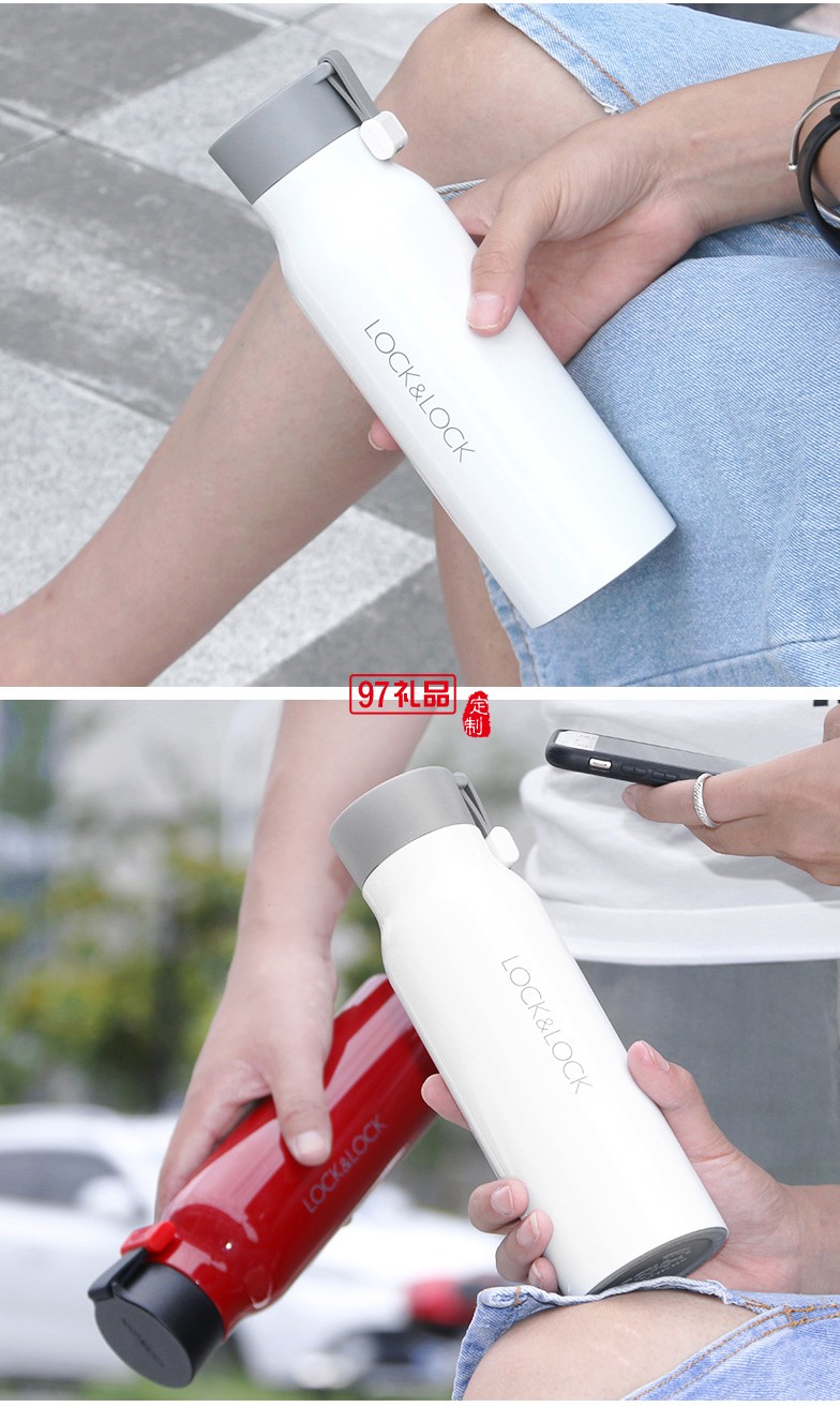 交大藍(lán)天公司定制樂(lè)扣樂(lè)扣大容量不銹鋼保溫杯 男女便攜創(chuàng)意水杯