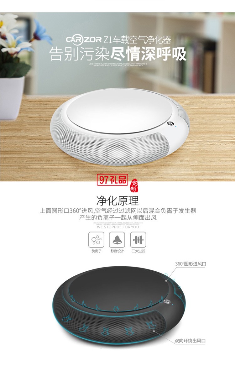 中國郵政儲蓄銀行定制車載凈化器