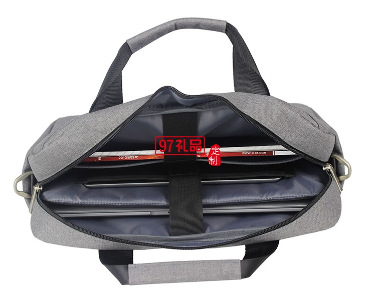 新款潮流休閑筆記本電腦包多功能男士單肩手提商務公文包定做