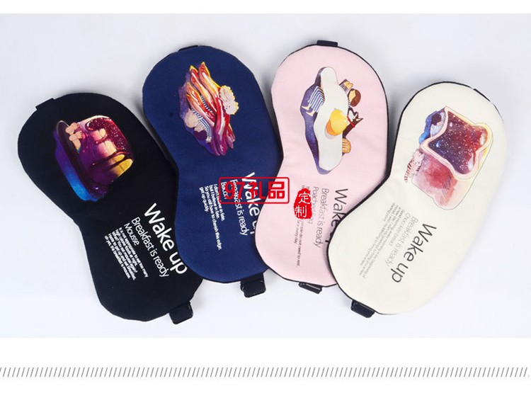 冰敷棉麻眼罩 冷熱敷 睡眠卡通遮光護(hù)眼罩 可定制LOGO