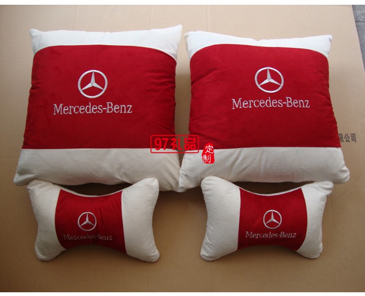 汽車行業(yè)定制案例  汽車抱枕四件套  可定制LOGO