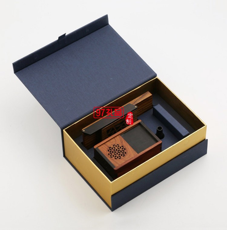 紅木香薰書房客廳辦公室擺件 音響式音樂(lè)香爐 可定制logo