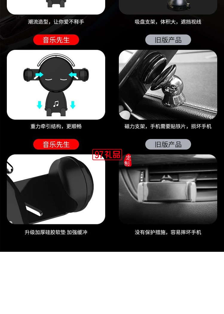 汽車導(dǎo)航手機車載支架