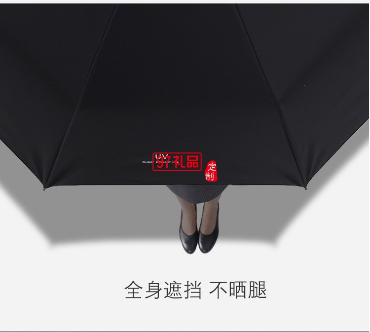 三折疊加厚黑膠防曬遮陽(yáng)森系太陽(yáng)傘