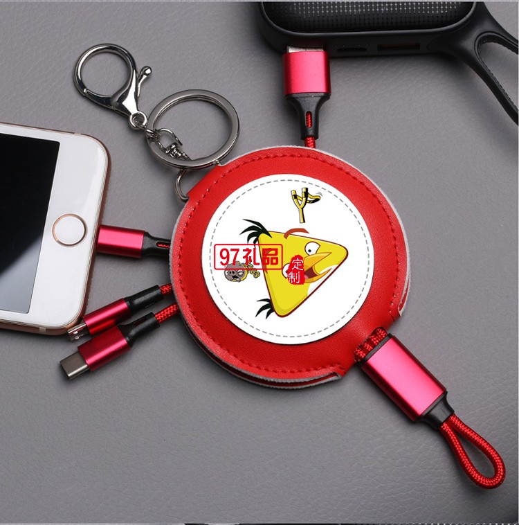 爆款一拖三數(shù)據(jù)線適用蘋(píng)果安卓type-c手機(jī)