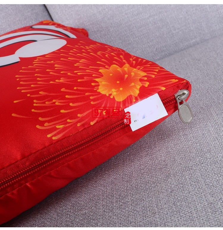 2020新款鼠年抱枕平安人壽各大保險(xiǎn)開(kāi)門(mén)紅抱枕被可定制LOGO