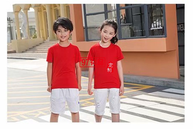 時尚親子裝超親膚柔軟圓領T恤LOGO定制