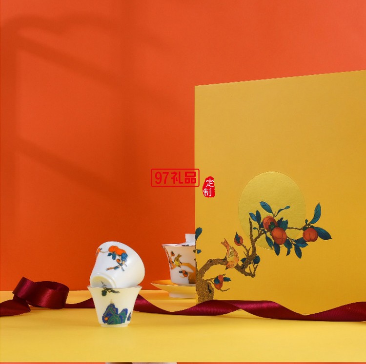 功夫茶具套裝蓋碗分茶器文創(chuàng)國(guó)潮中國(guó)風(fēng)泡茶器