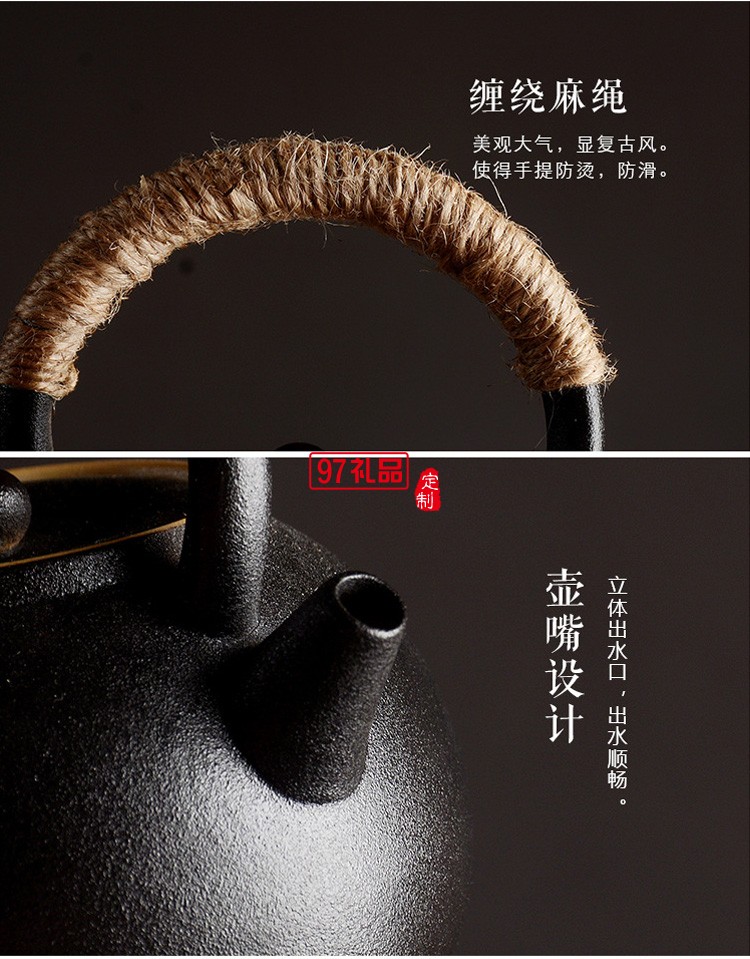 新款茶具商務禮品羊脂玉茶具套裝商務套裝禮品饋贈logo定制