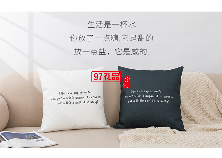沙發(fā)床頭辦公室午睡枕靠墊廣告抱活動小禮品定制