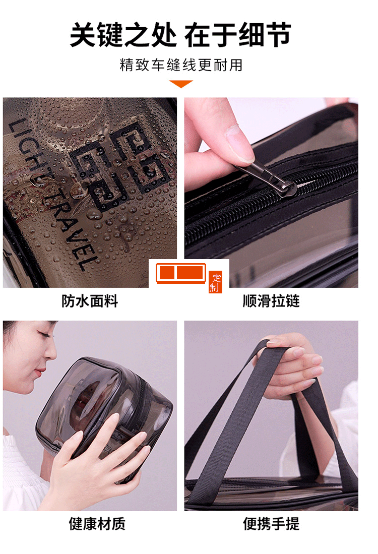 旅行便攜洗漱包防水