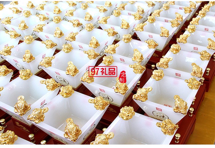 日進斗金琉璃擺件 中號 招財風水創(chuàng)意家居工藝品商務禮品