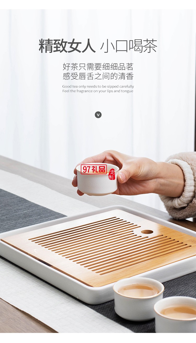 高檔粗陶茶具套裝伴手禮商務(wù)禮品中式功夫茶具