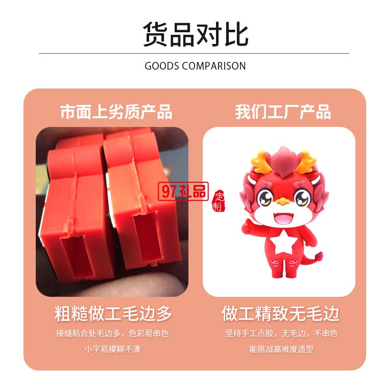 PVC軟件3D開模U盤 企業(yè)集團(tuán)IP形象定制專版