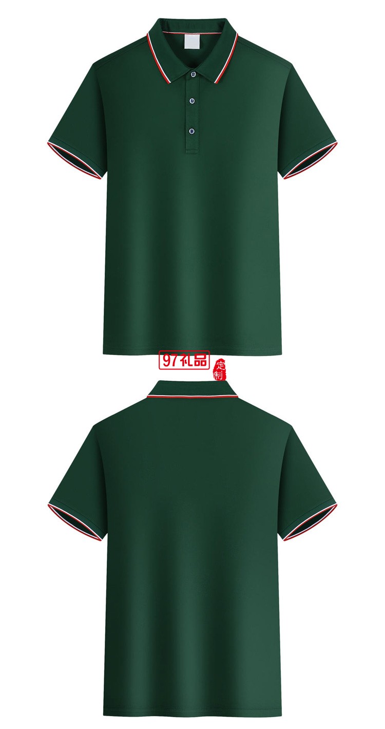 定制廣告衫polo衫200g蘭精棉翻領工作服團建服飾