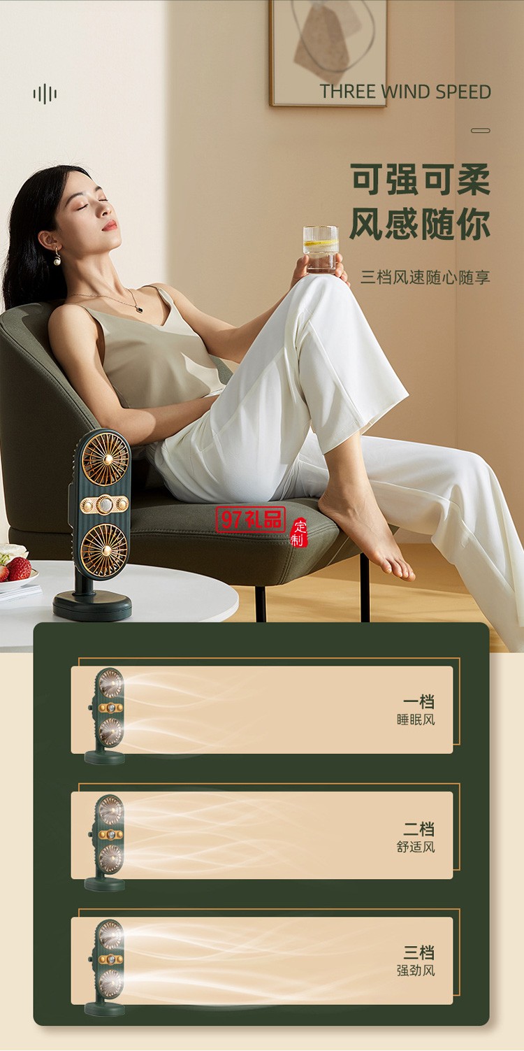迷你夾子風(fēng)扇桌面家用可愛立式雙頭USB小風(fēng)扇推車fan