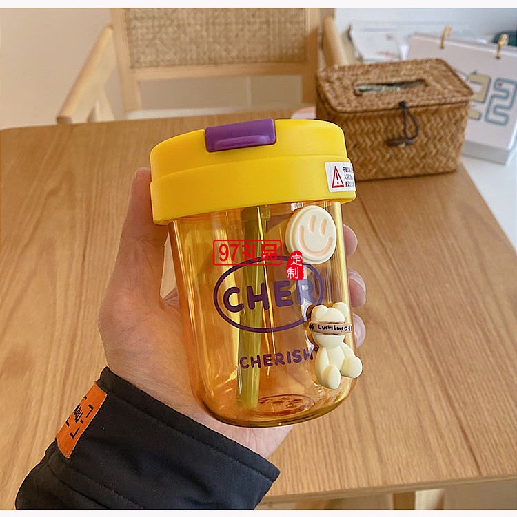 夏天創(chuàng)意ins風噸噸杯吸管可愛迷你小巧男女學生塑料水杯網(wǎng)紅便攜