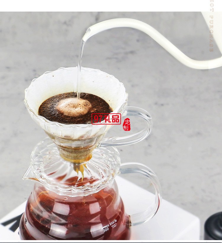 咖啡手沖壺 不銹鋼木柄細(xì)口長(zhǎng)嘴壺垂直流水掛耳咖啡壺600ml