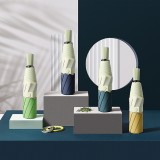 拼色創(chuàng)意手動(dòng)三折傘 外貿(mào)折疊晴雨傘廣告?zhèn)? title=