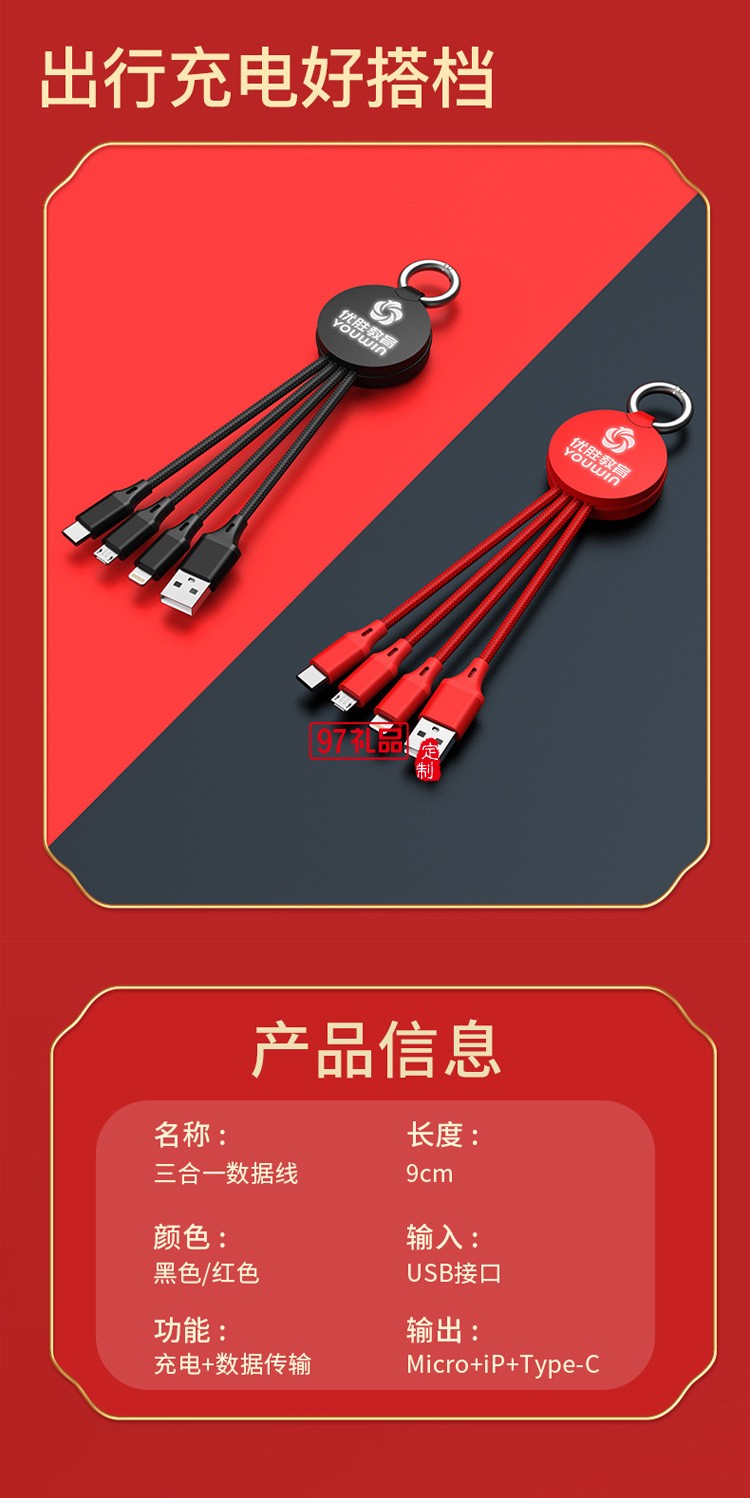 移動電源、U盤、三合一數(shù)據(jù)線商務套裝公司廣告禮品定制