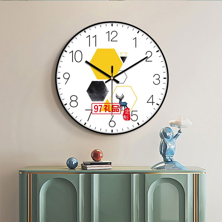家居簡約北歐靜音掛鐘創(chuàng)意 裝飾墻面