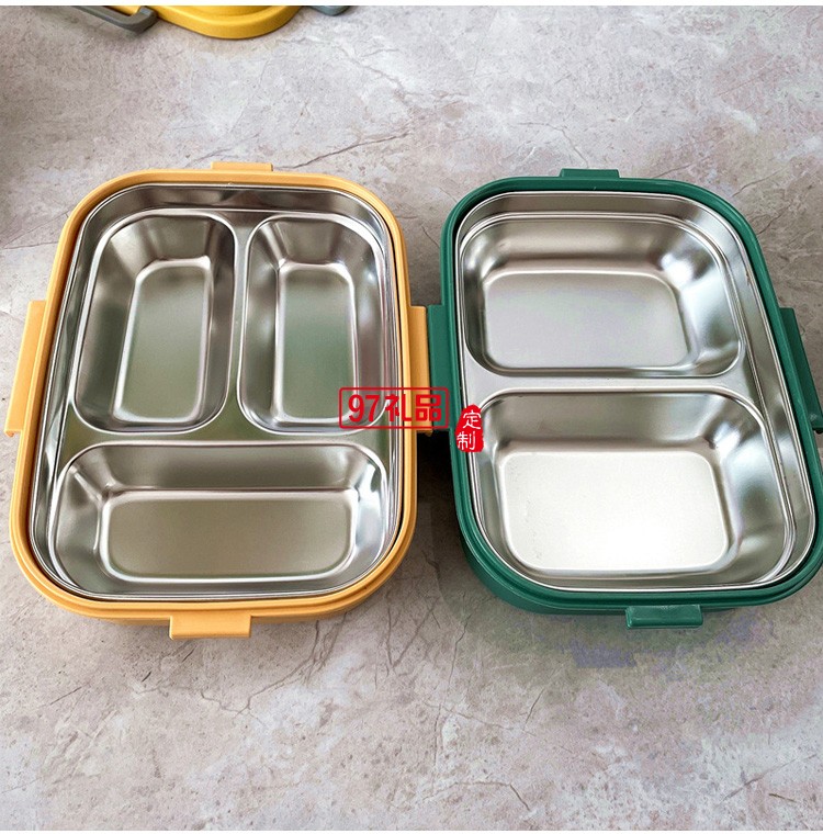 可愛不銹鋼飯盒糖果色便當(dāng)盒學(xué)生午餐盒上班族帶飯成人塑料餐具盒