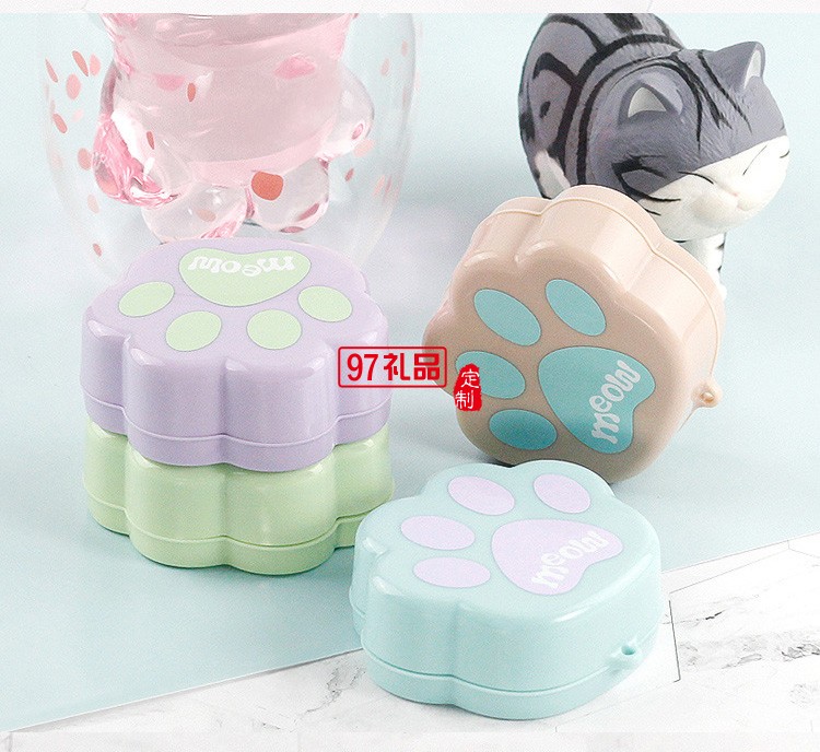 卡通貓爪折疊杯伸縮杯水杯旅行杯 壓縮杯子活動(dòng)小禮品定制