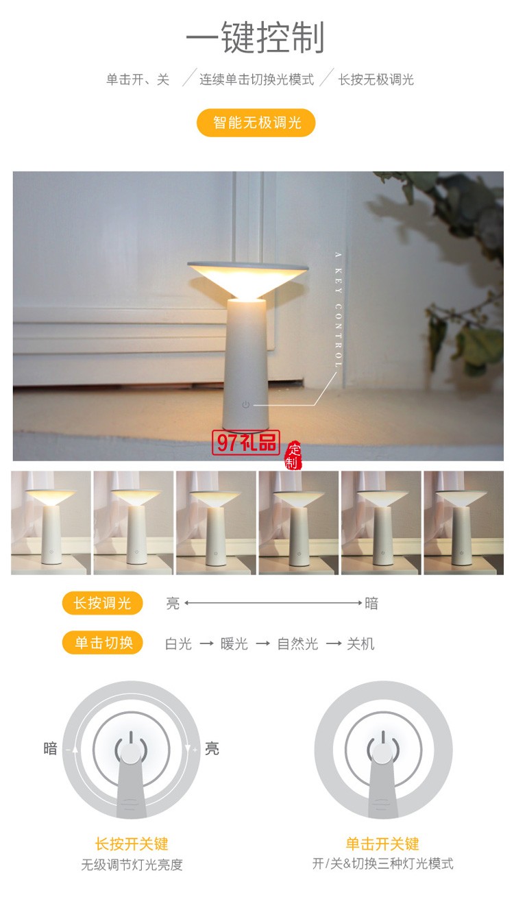 小I護(hù)眼閱讀LED臺(tái)燈旋轉(zhuǎn)小夜燈