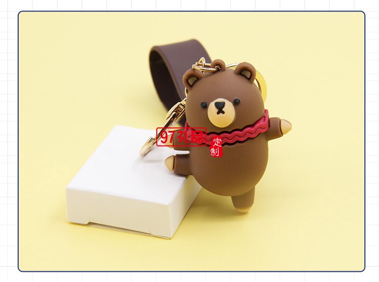 卡通可愛(ài)芭蕾舞小熊鑰匙扣汽車掛件娃娃機(jī)小禮品鑰匙鏈