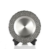 木刻紋獎(jiǎng)盤(pán)可logo定制高檔伴手禮商務(wù)禮品定制