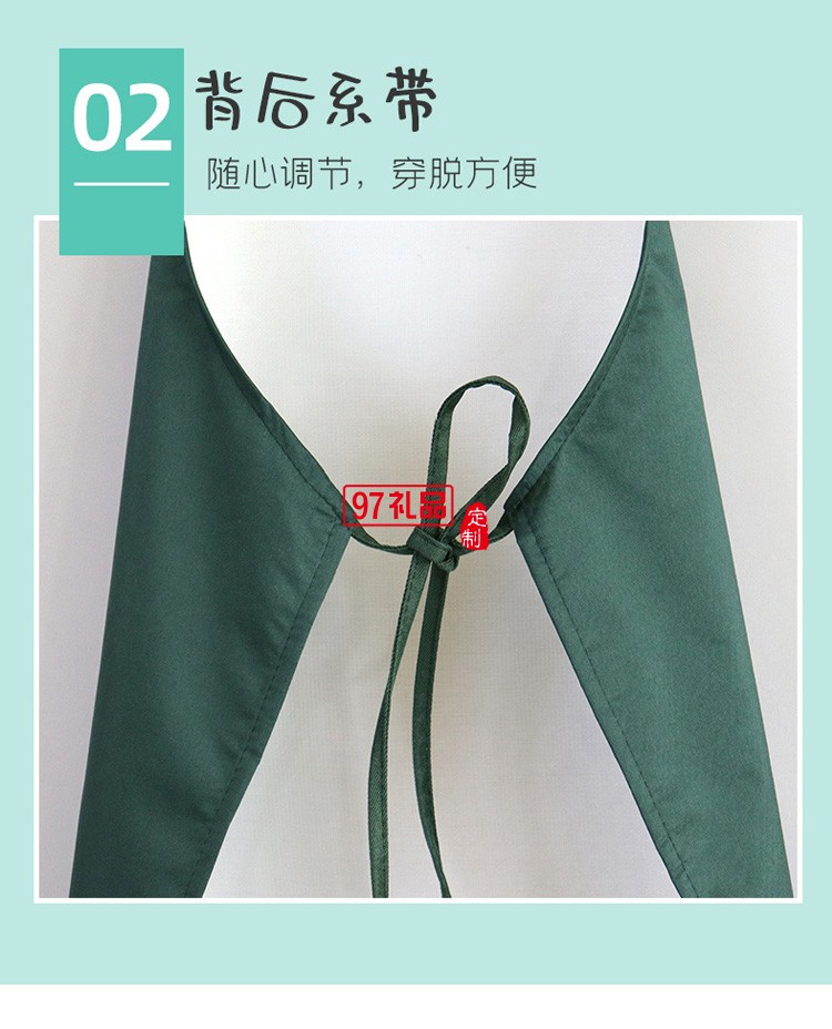 兒童畫(huà)畫(huà)圍裙廚房寶寶吃飯圍兜兒童繪畫(huà)美術(shù)罩衣定制公司廣告禮品