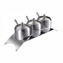 歐美達調味罐調料304不銹鋼廚房儲物瓶油鹽罐定制公司廣告禮品