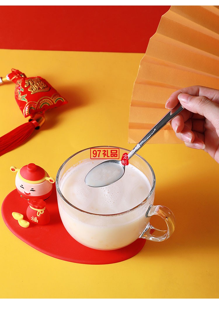 招財(cái)進(jìn)寶玻璃杯套裝