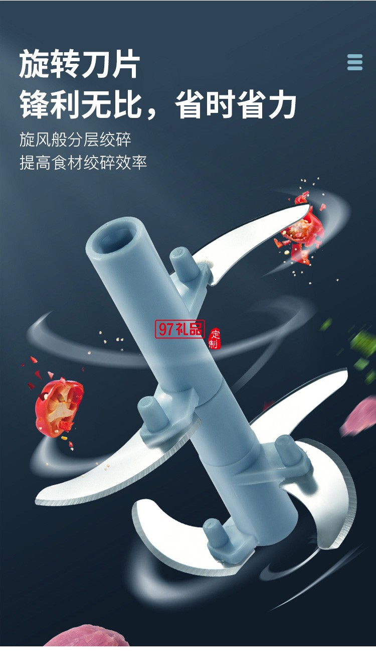 歐美達(dá)絞蒜器手動絞肉器絞菜神器碎肉餃子餡定制公司廣告禮品
