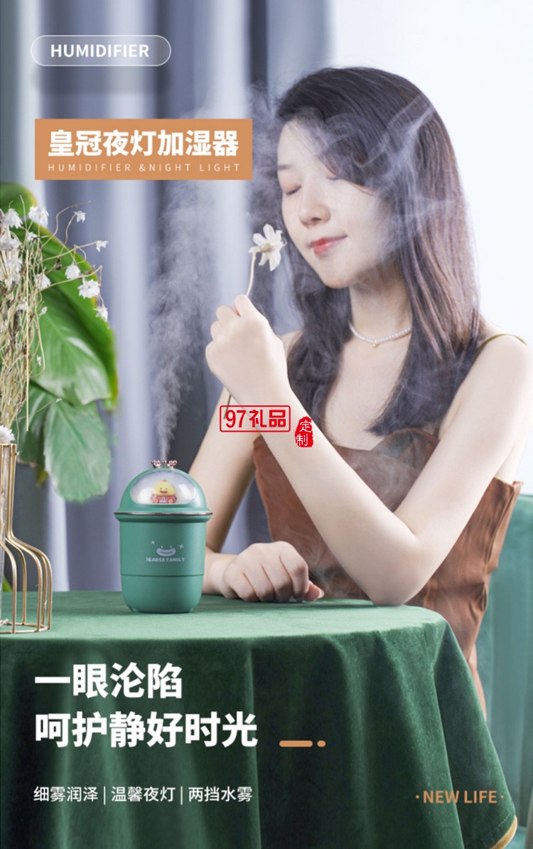加濕器小型usb靜音臥室學(xué)生宿舍迷你可愛IFJSQ06定制公司廣告禮品