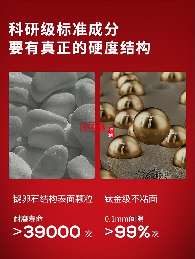 網紅無涂層鵝卵石不粘炒鍋32cm