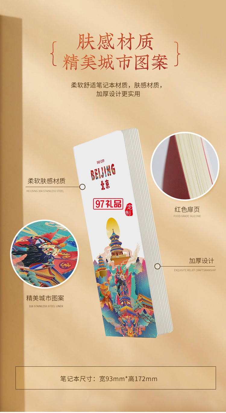 城市元素文創(chuàng)商務伴手禮國潮風咖啡杯高端實用禮盒套裝拜訪送客戶