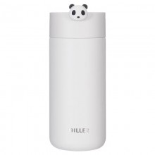 迪樂貝爾可愛熊貓系列周邊紀(jì)念伴手禮水杯316不銹鋼便攜提手保溫杯